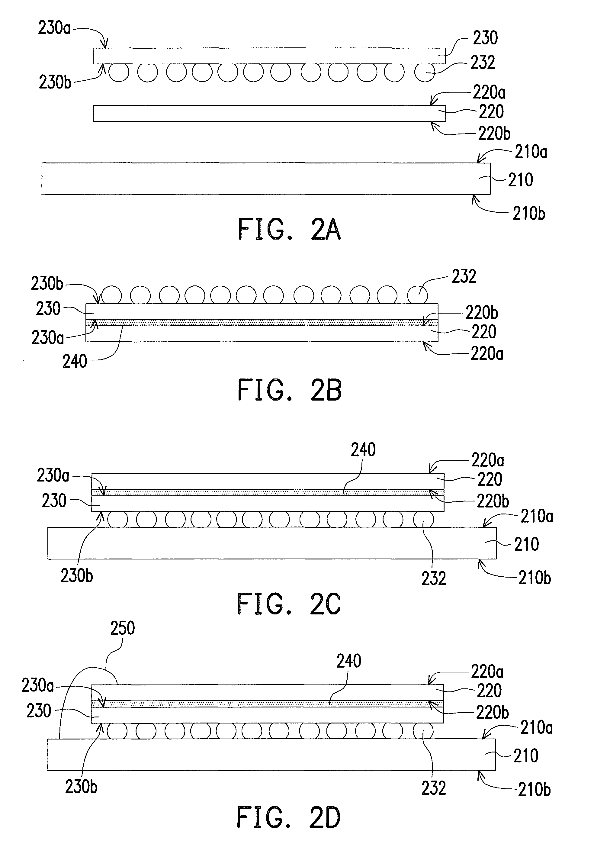 Method of fabricating a stacked type chip package structure and a stacked type package structure