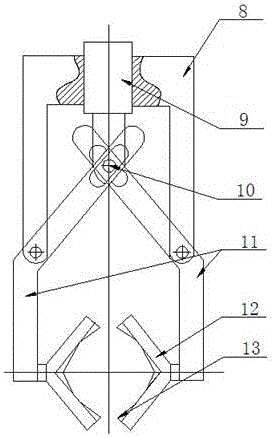 Rotary clamping manipulator of industrial robot