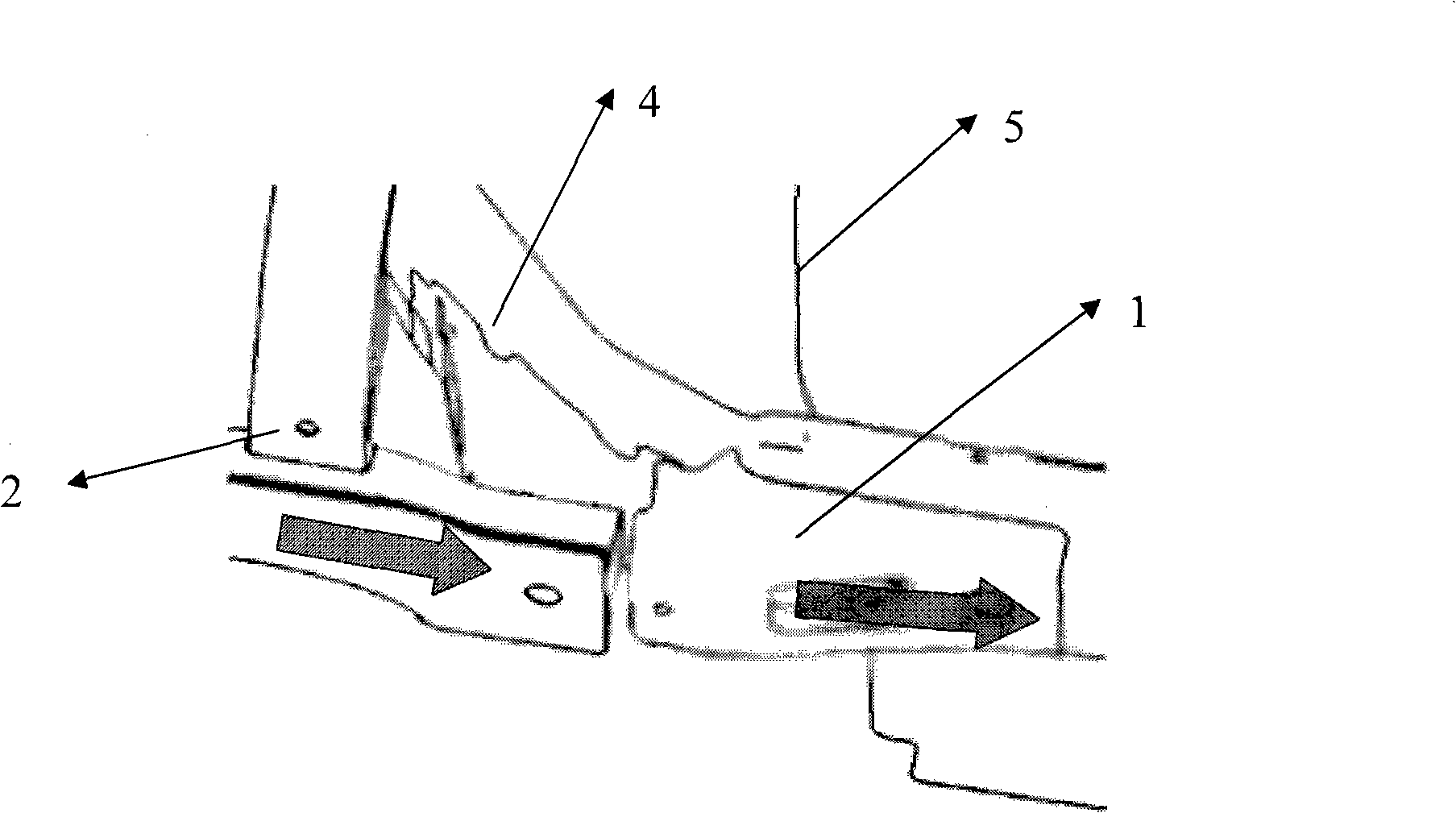 Body force transferring structure for sedan