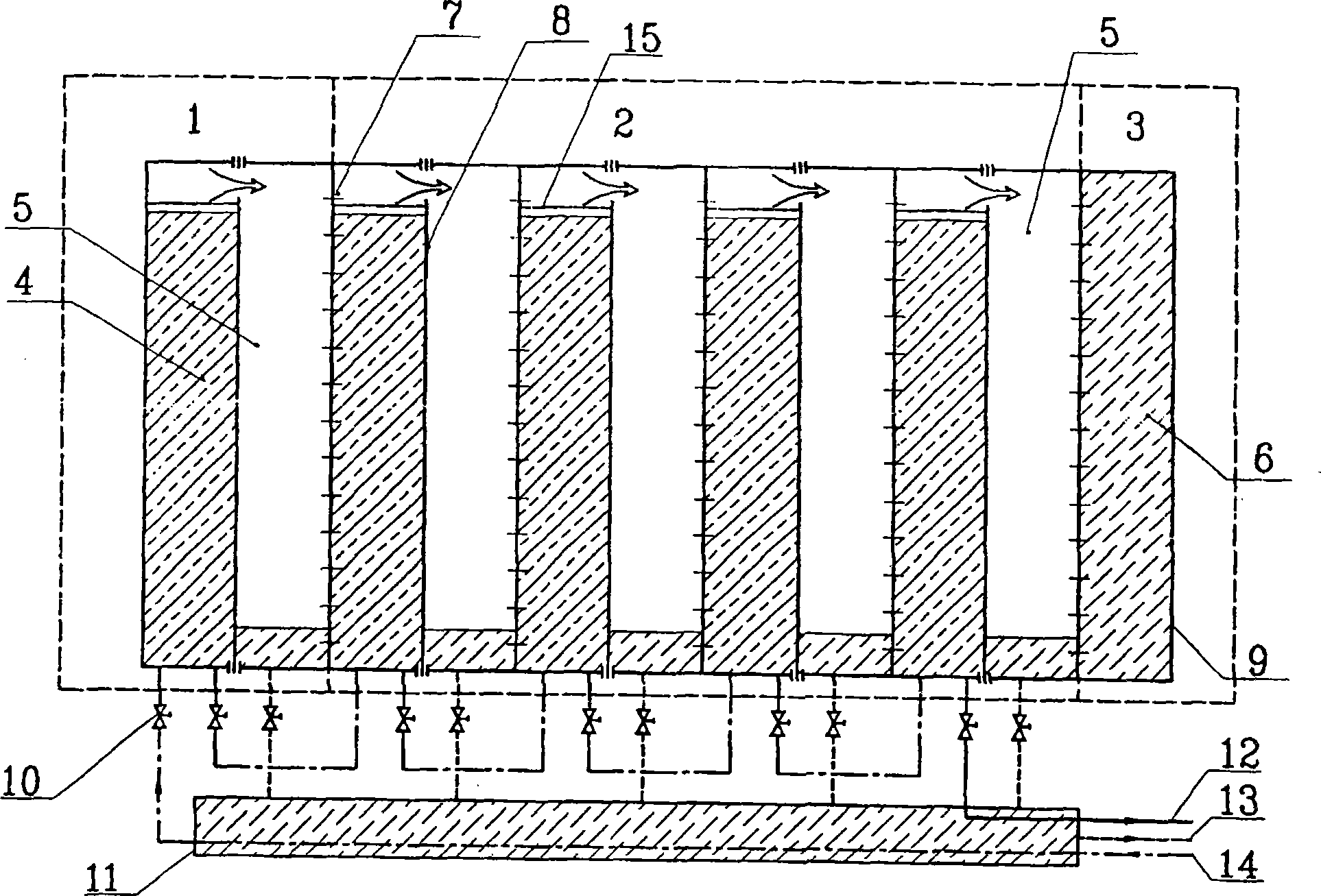 Thermal-energy stepwise multi-use solution concentration-regeneration device