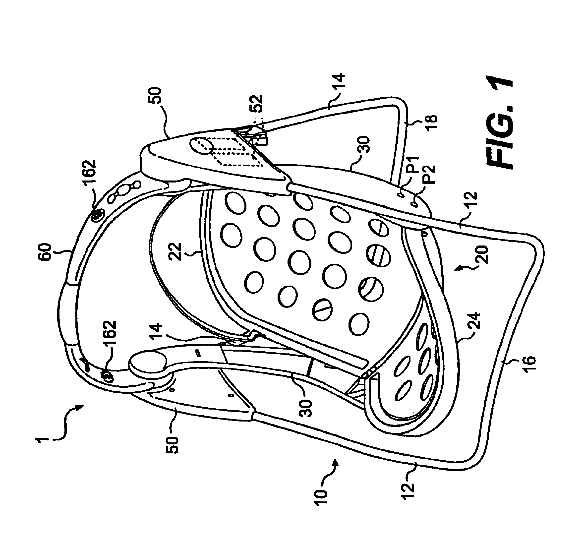 Foldable swing having rotatable handle