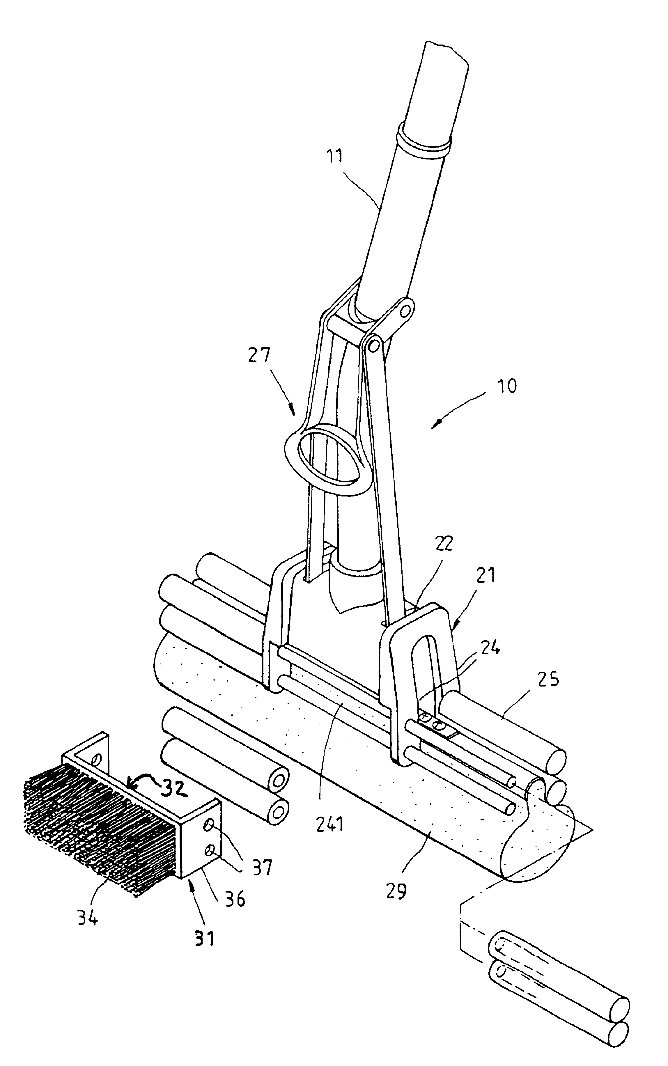 Sponge mop assembly