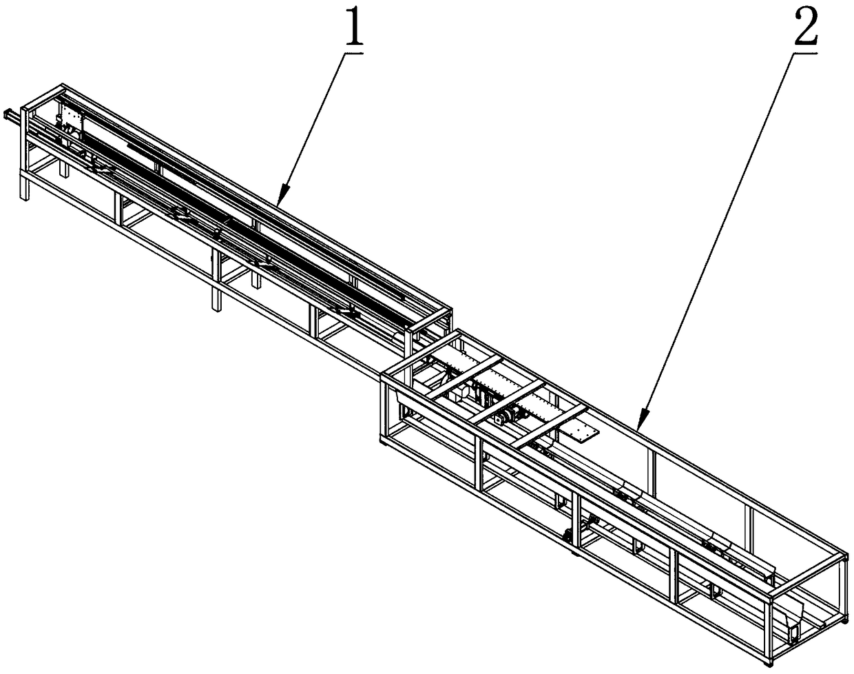 Mechanical equipment for automatically cutting steel bars