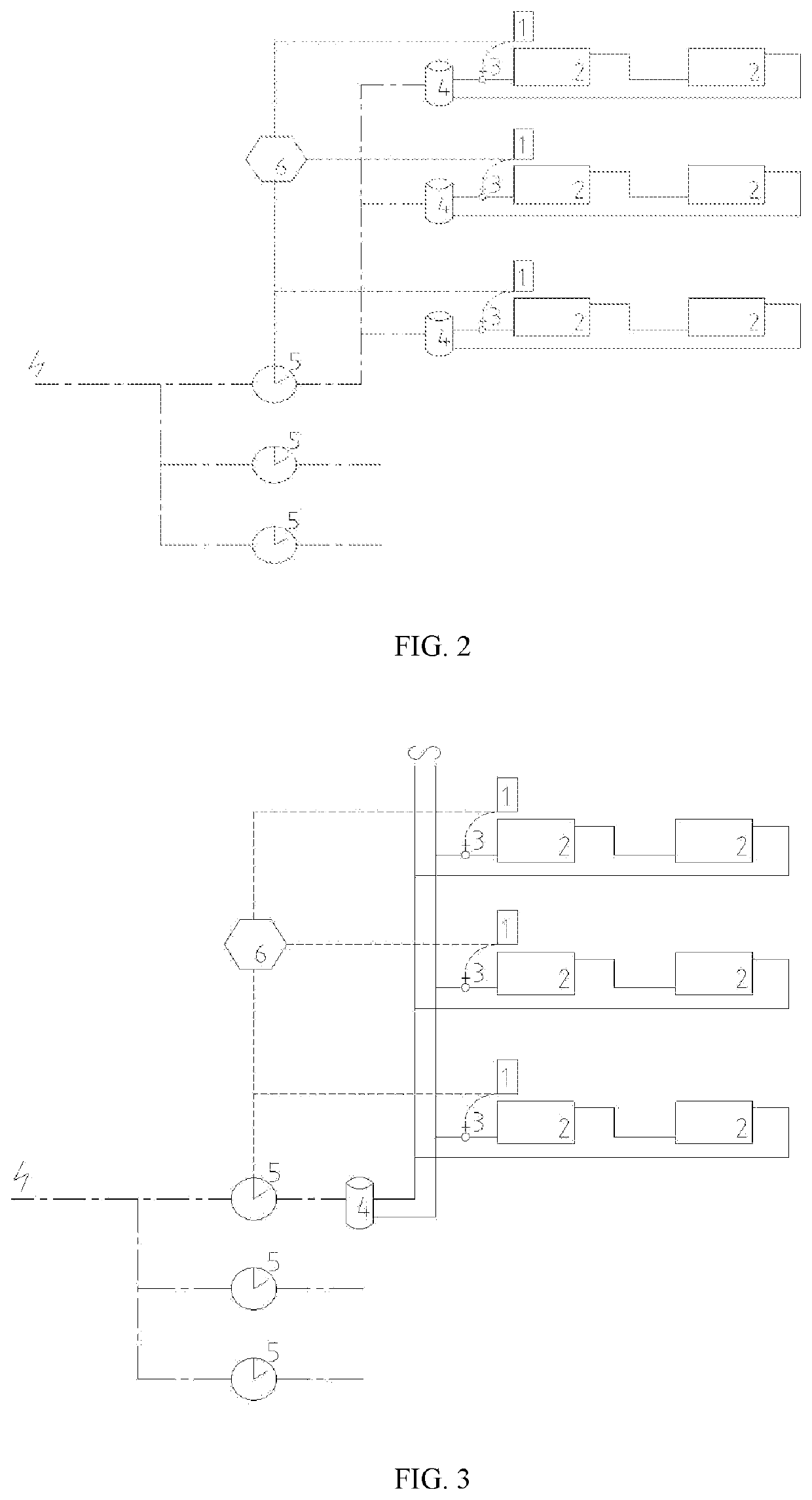 Metering and Distribution Device and Method Based on a Matching Coefficient