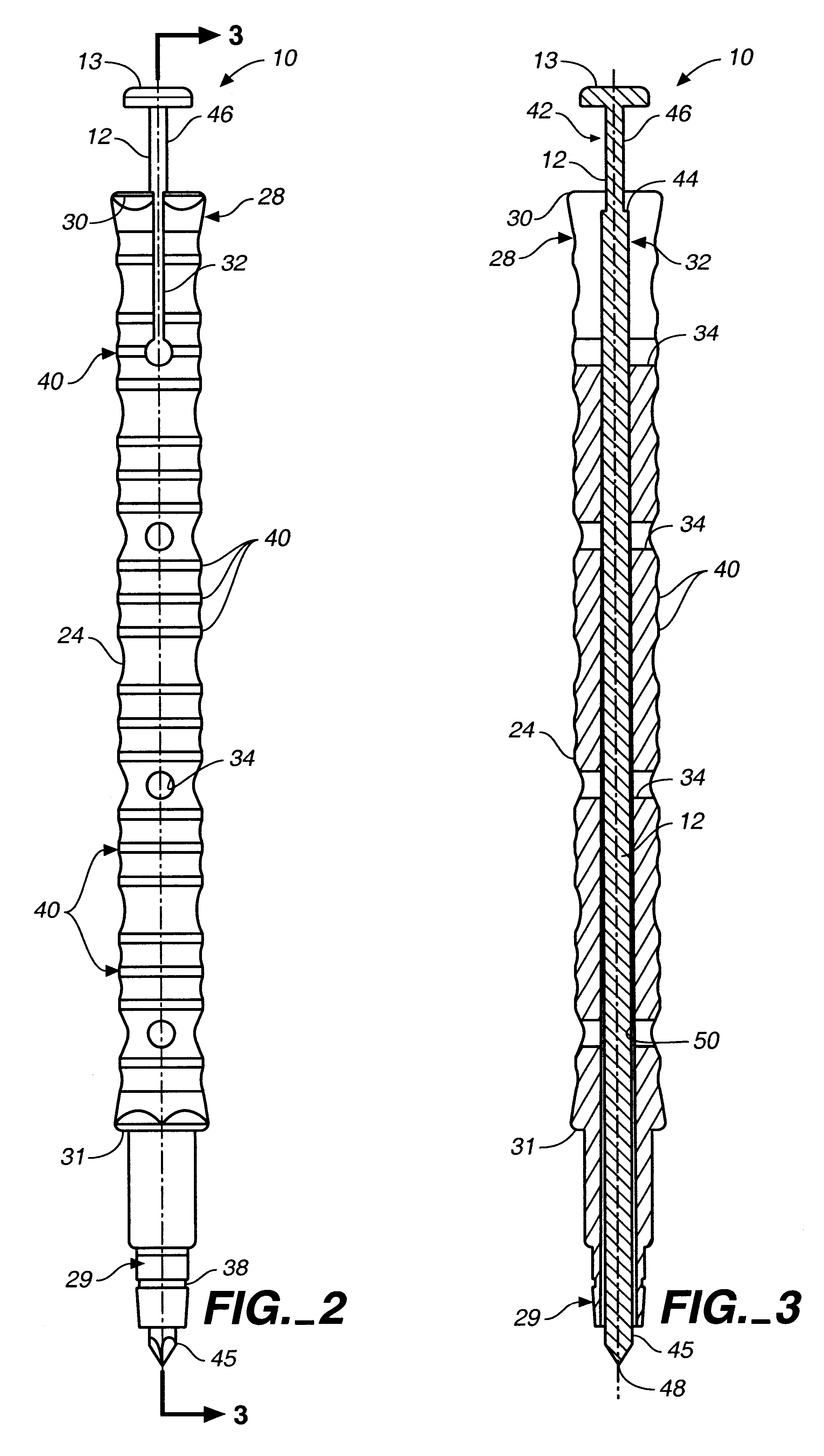 Handle for inoculating loop