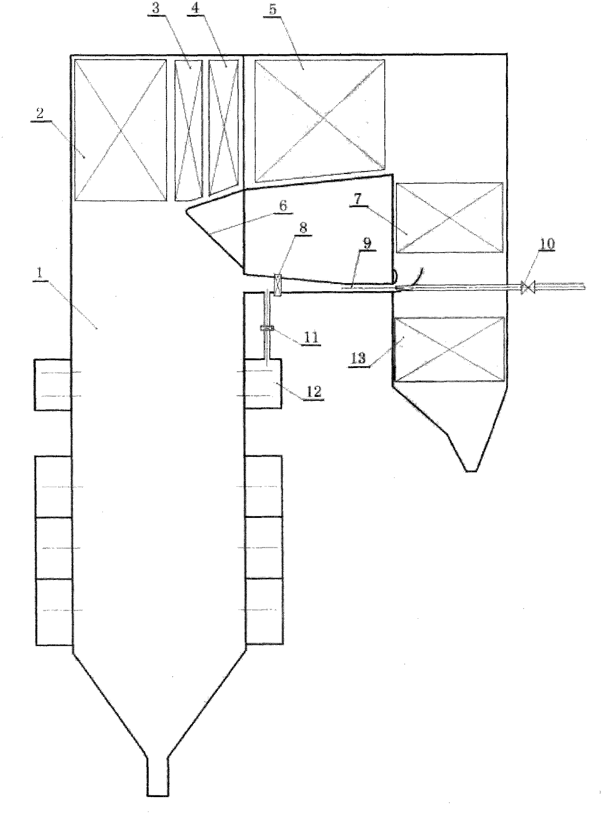 Supercritical once-through boiler capable of firing eastern Junggar coal