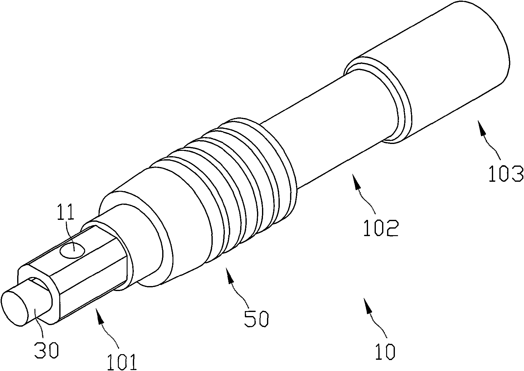 Extension rod capable of fast pulling and loosing sleeve