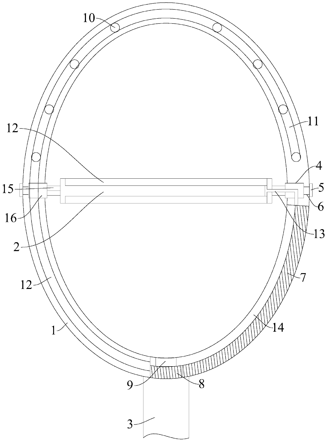 Structure-adjustable mounting device for multifunctional alarm lamp