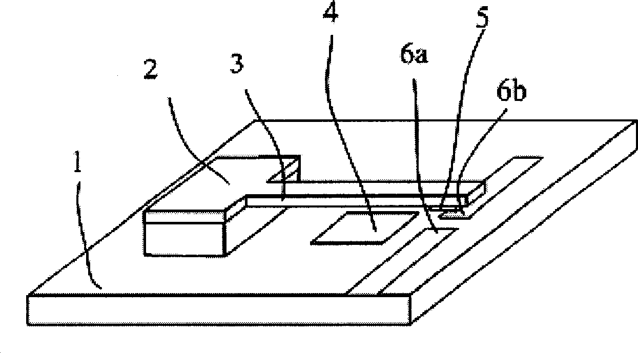 Integrated RF MEMS switch