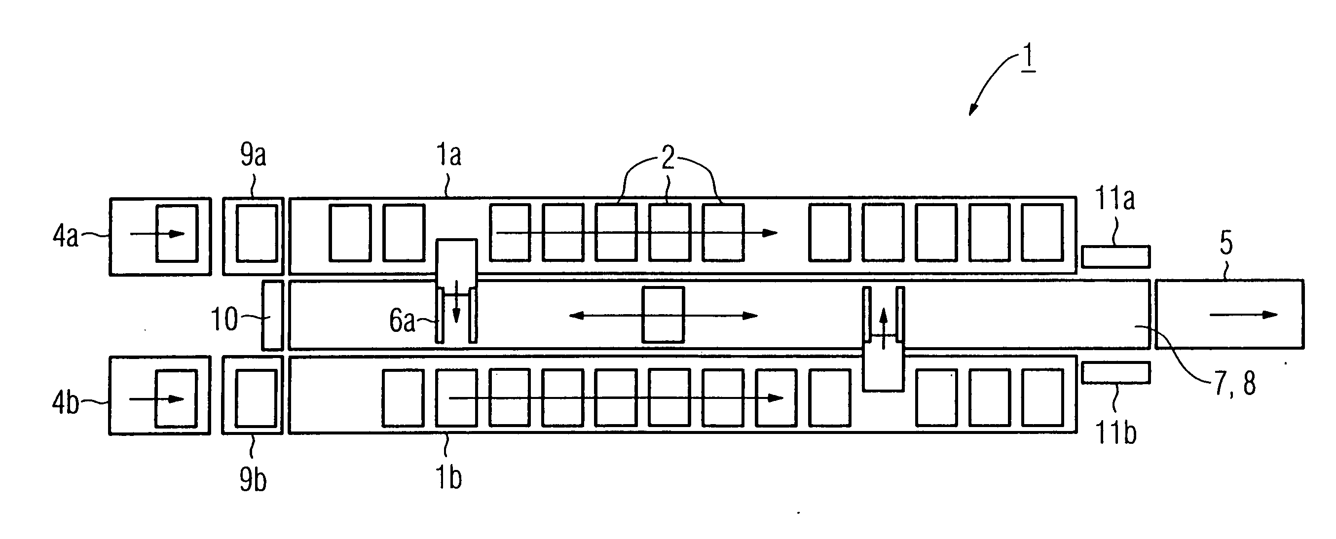 Apparatus for forming a sequence of load carriers by means of a temporary store, and method for temporary storage