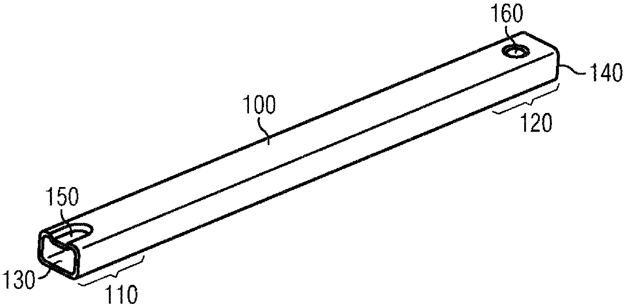 Method and tool for calibration of hollow profile component produced by extrusion for automobile manufacturing