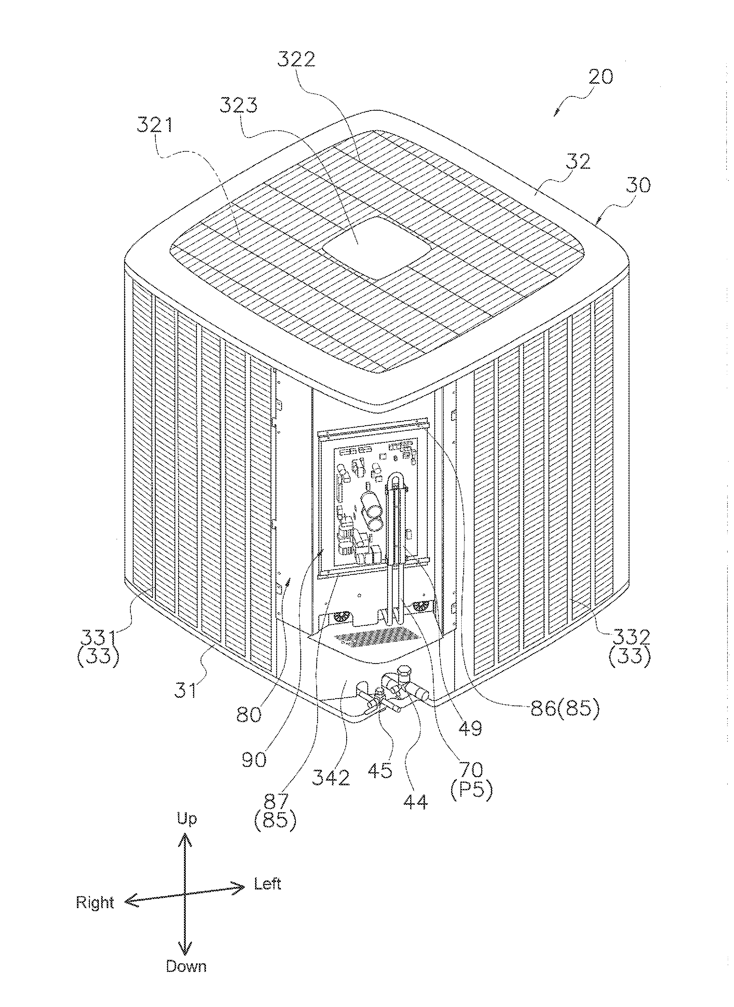 Heat source unit of refrigerating apparatus