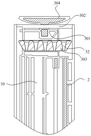 Vertical air conditioner and air mixing method