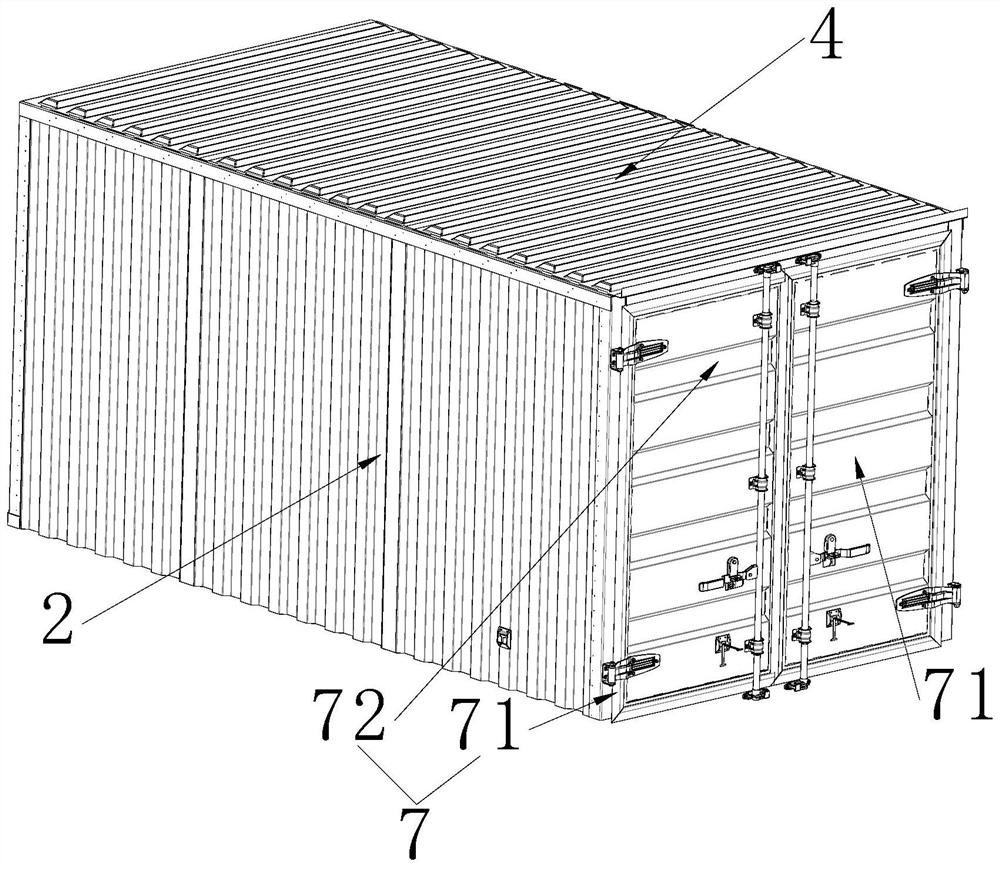 Assembled van vehicle carriage convenient to transport and install