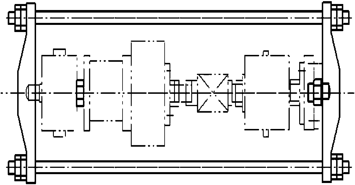 In-situ thrust calibrating device for axial thrust of inclined nozzle