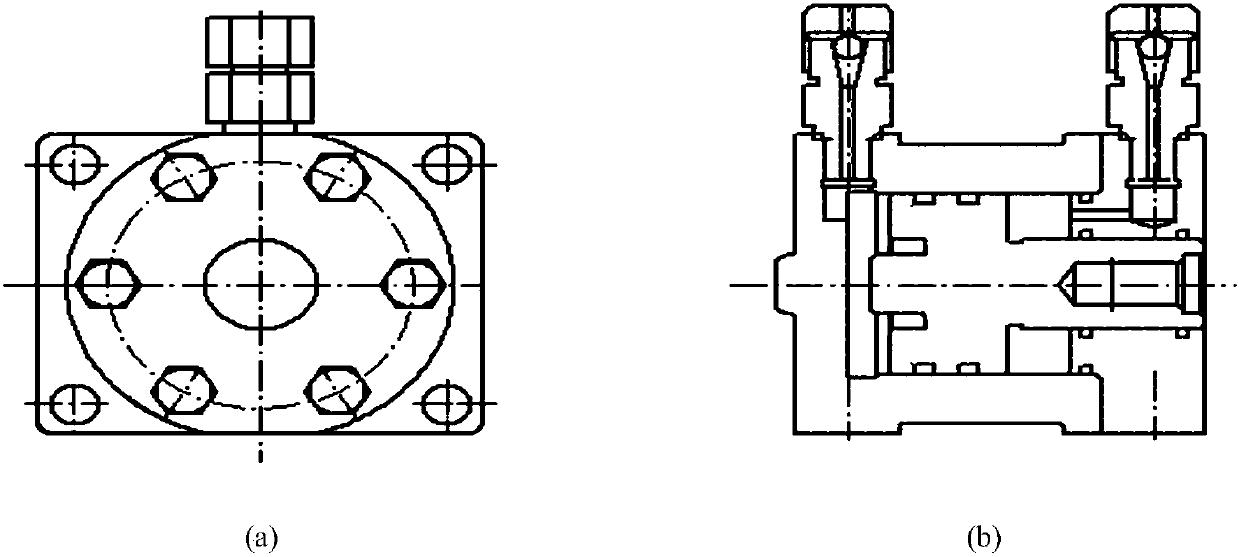 In-situ thrust calibrating device for axial thrust of inclined nozzle