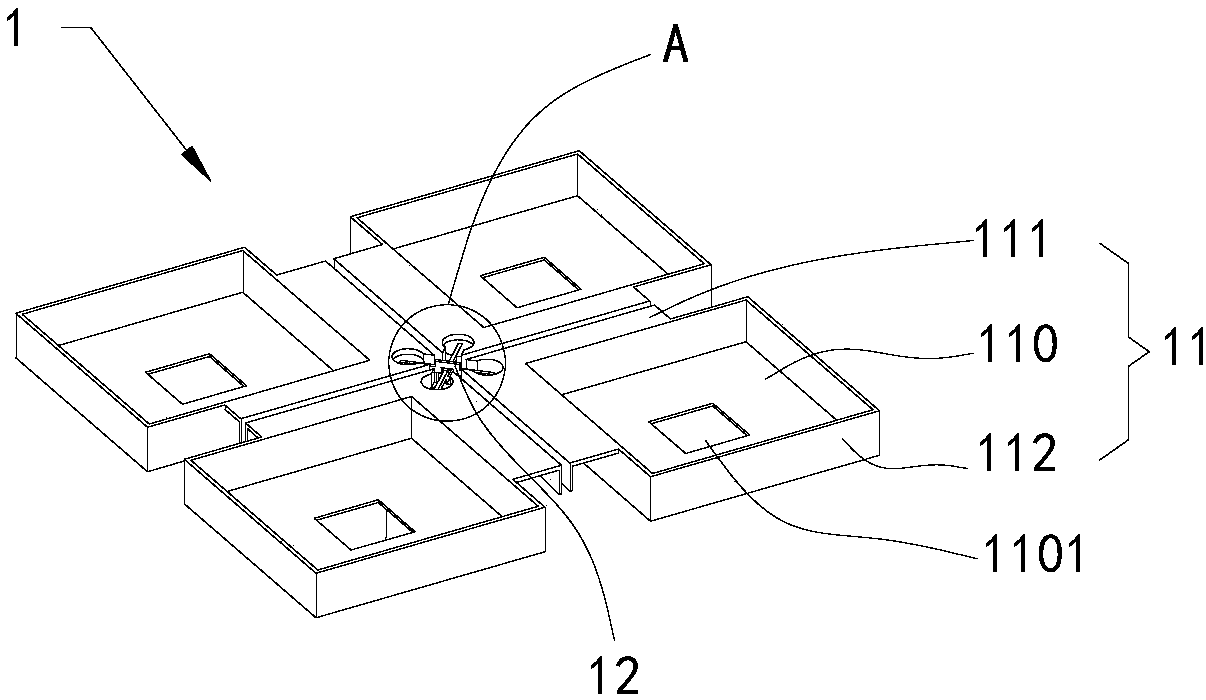 Multifrequency base station antenna and low frequency radiation units thereof