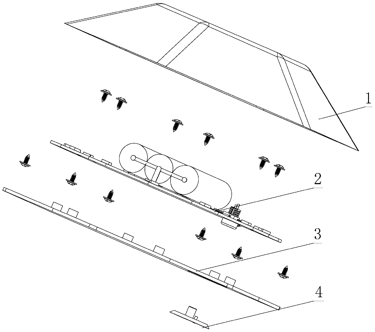 Parking space corner indicator light for practice driving of reverse stall parking in second subject of driving school