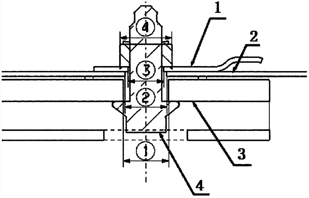 Connecting structure of power battery pack frame and vehicle body mounting beam of new energy vehicle