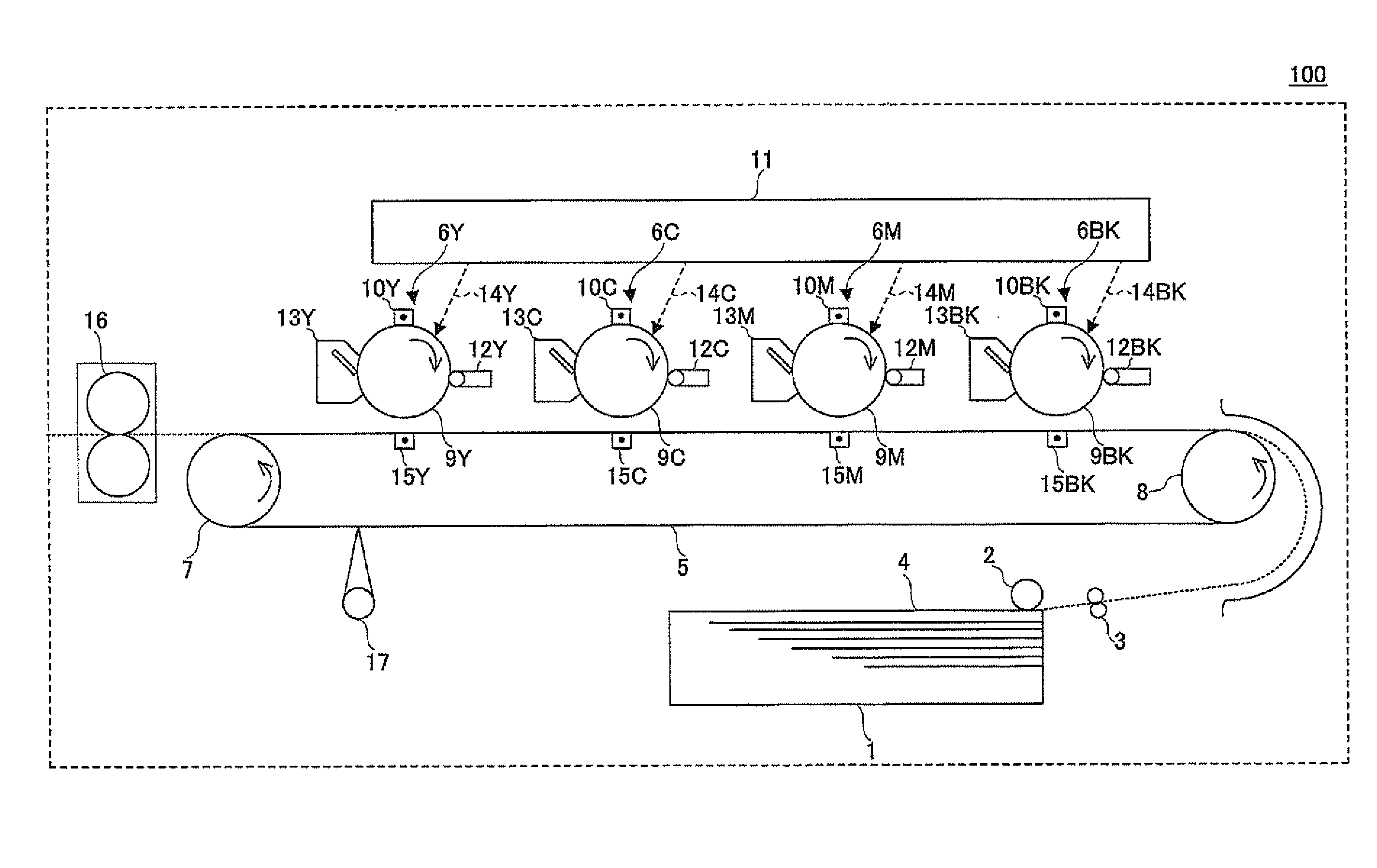 Image forming apparatus, misregistration correction control method and computer-readable information recording medium