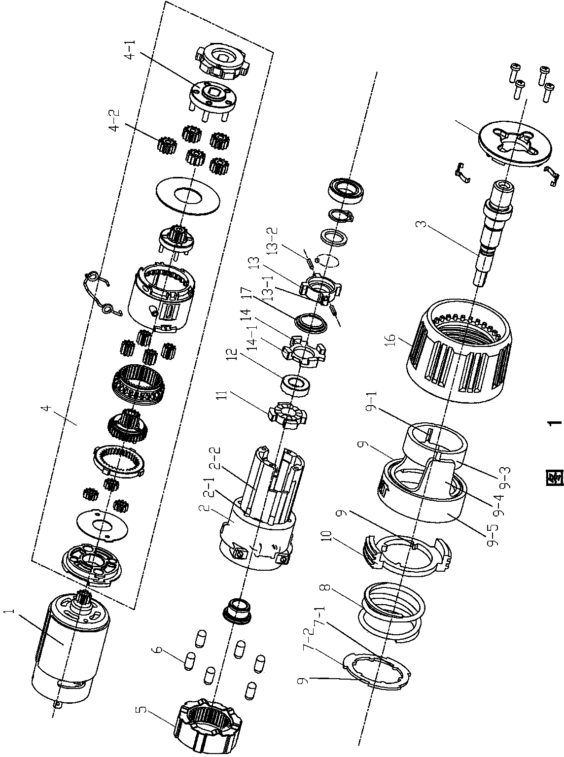 Electric drill with driving mode switching