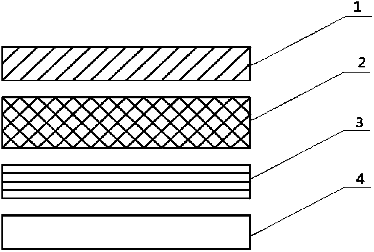 Hot-pressing preparation method for aluminum-coated TPU (thermoplastic polyurethane) film resistance reduction microgrooves for airship skin