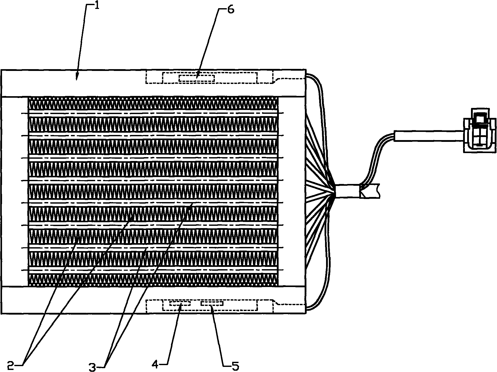 Electric automobile PTC (Positive Temperature Coefficient) electric heater