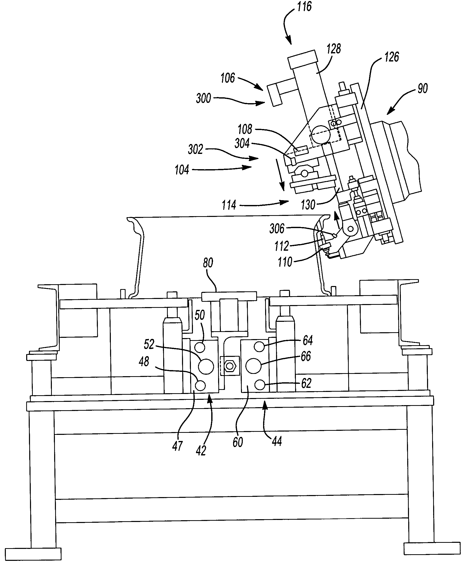 Valve stem installation assembly using radial zone identification system