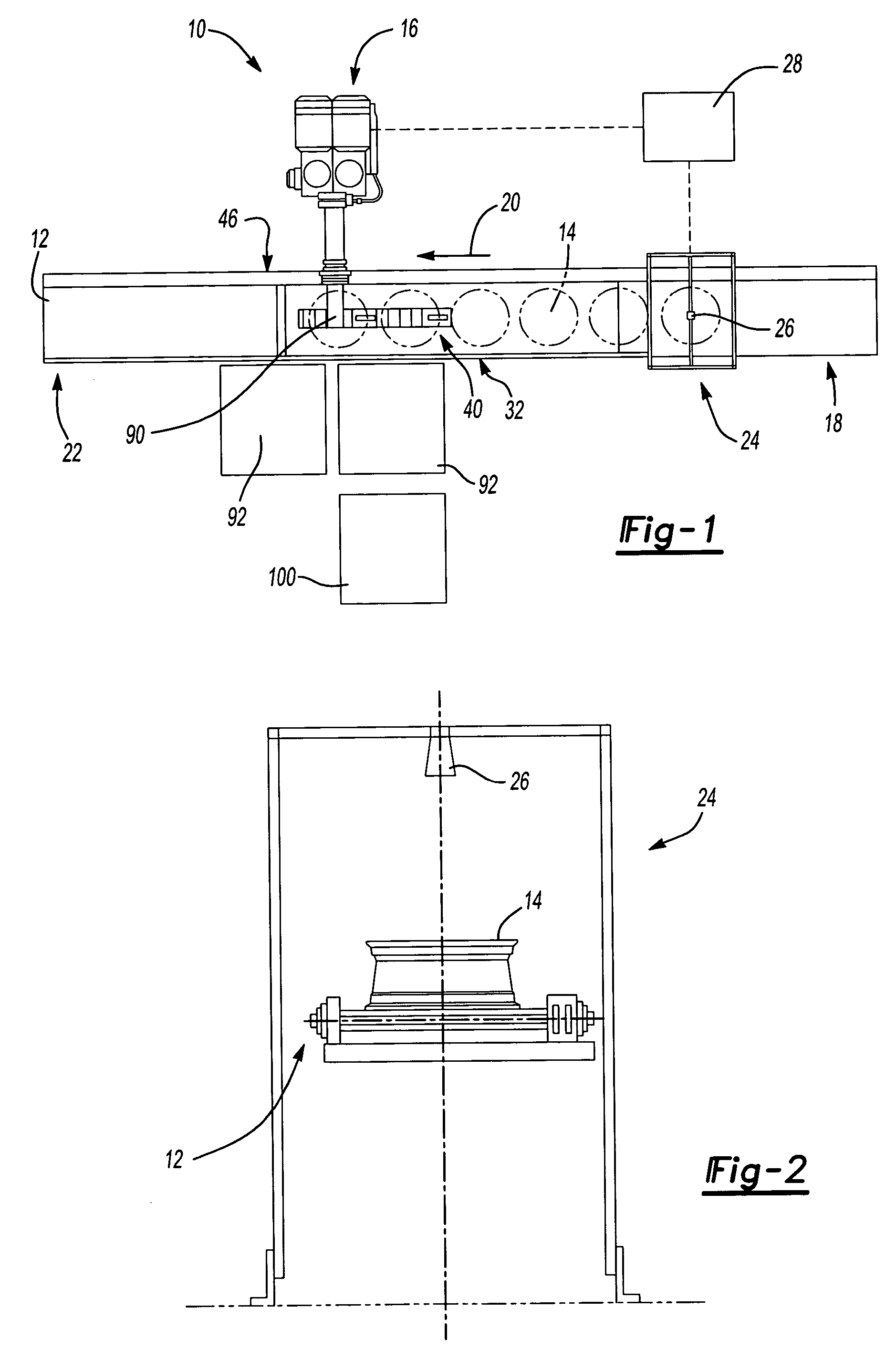 Valve stem installation assembly using radial zone identification system