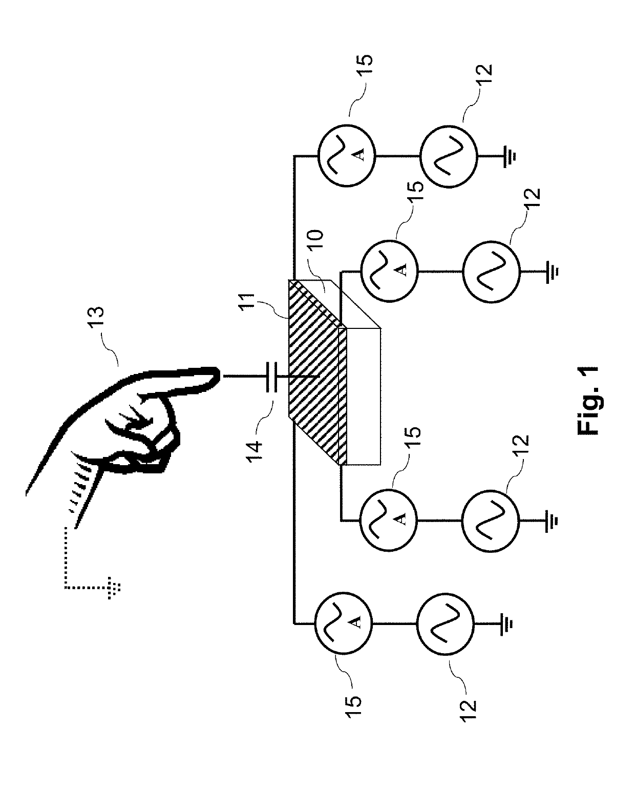 Programmable active matrix of electrodes