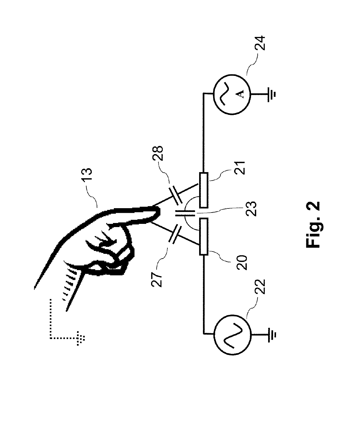 Programmable active matrix of electrodes