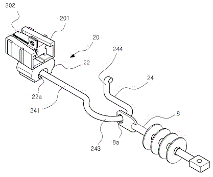 Ring clamp for connecting electric lines