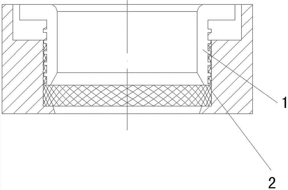 Spiral grid type anti-clamping sealing structure