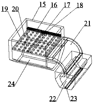 Conveying device used for packaging granular medicines