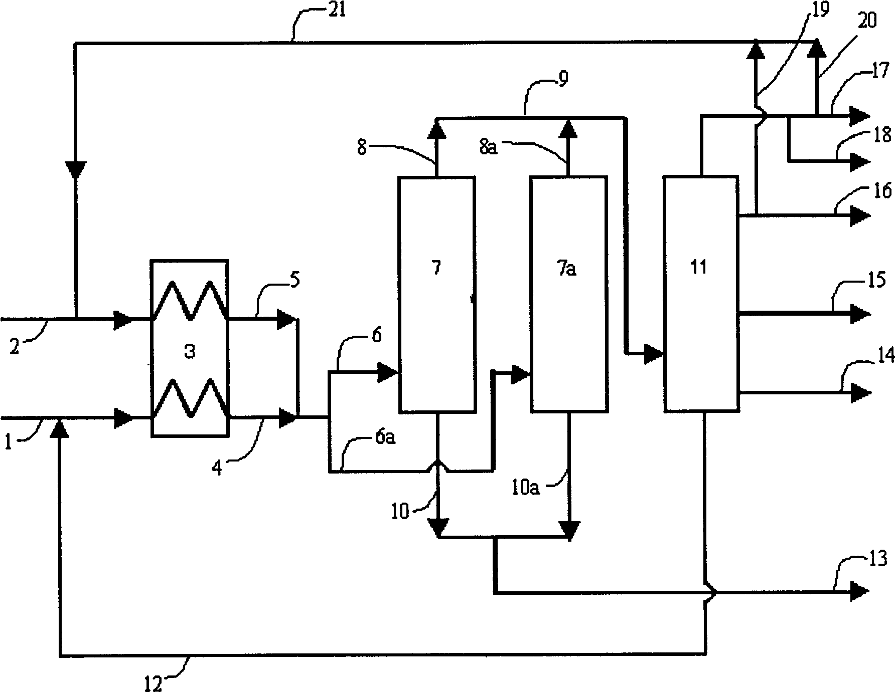 Method for raising production efficient of delayed coking liquid product