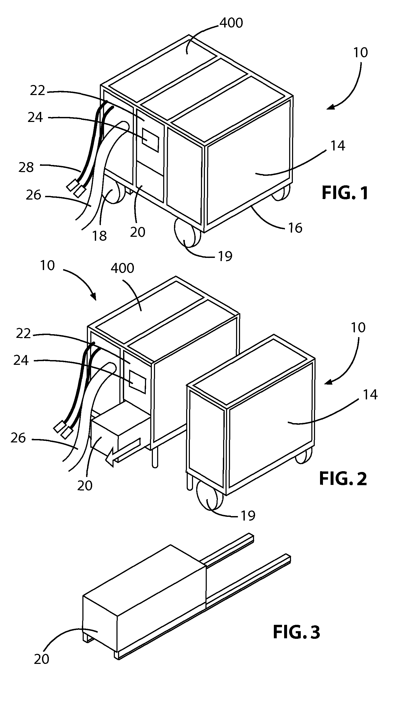 Multi-voltage power supply for a universal airplane ground support equipment cart