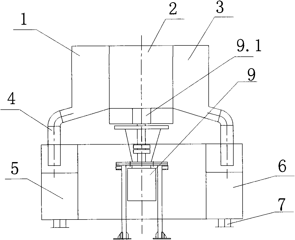 Distribution device applied to thick plaster slurry