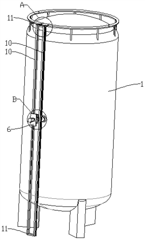 Vacuum suction cup type outer jolt ramming device for low-temperature storage tank