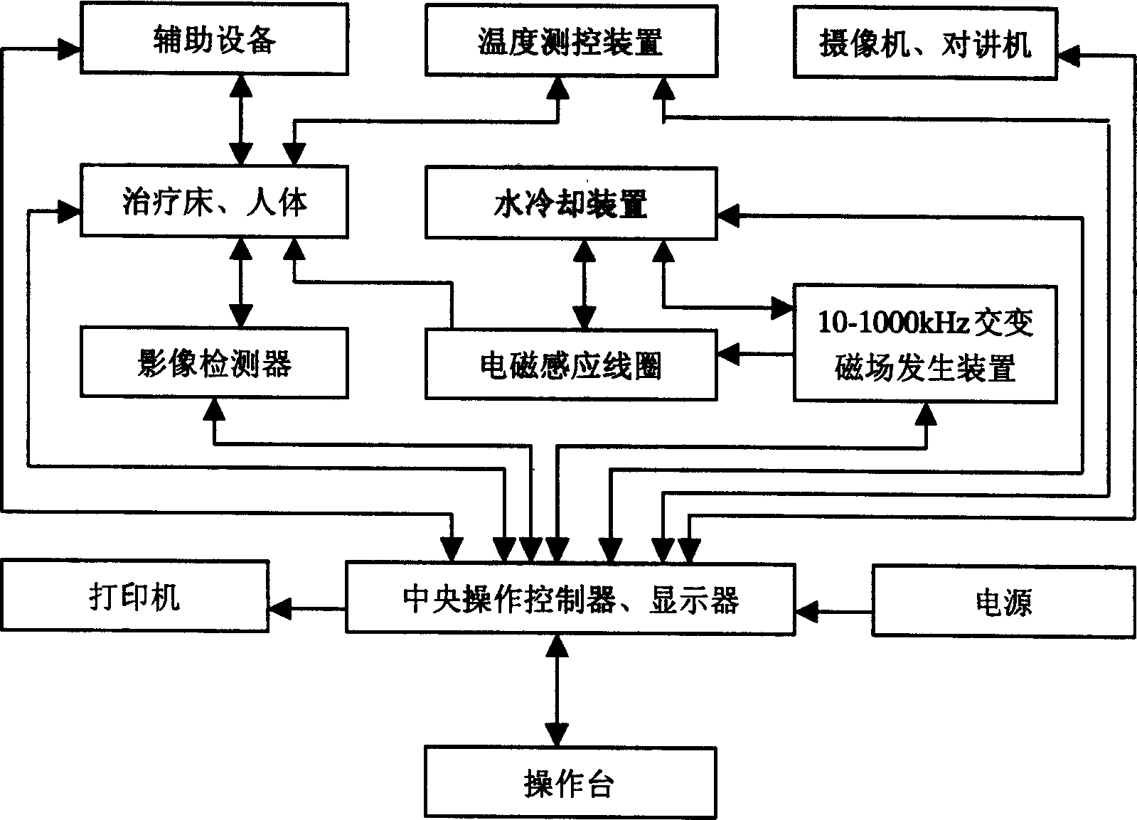 Magnetic heat treatment therapeutic apparatus for tumour