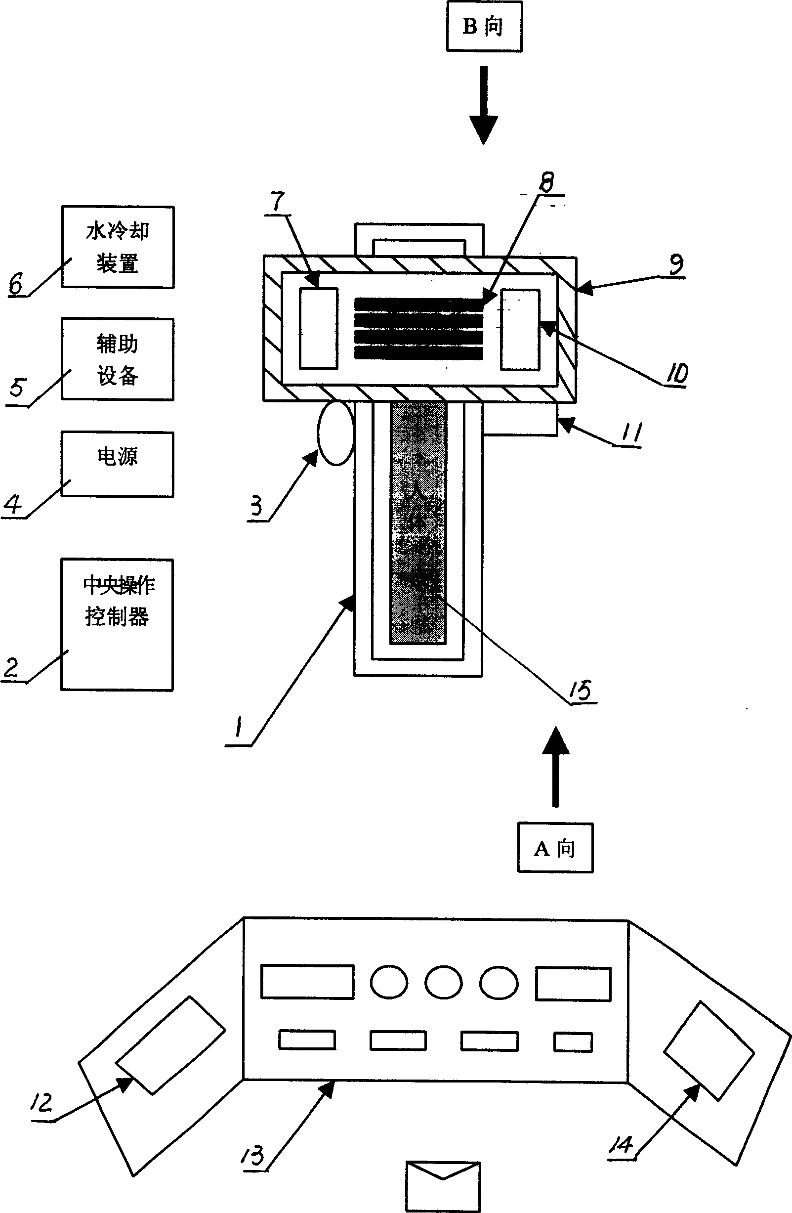 Magnetic heat treatment therapeutic apparatus for tumour