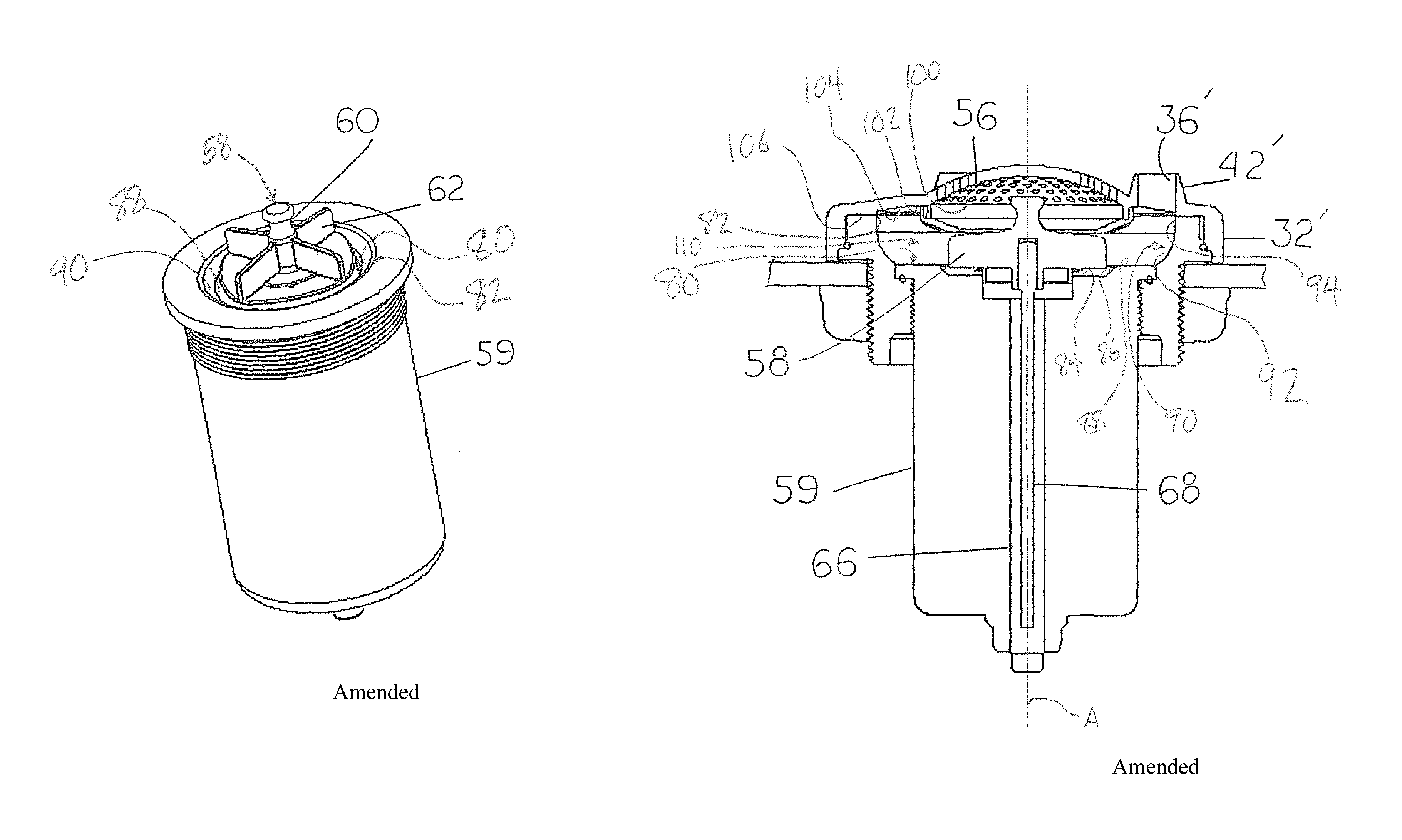 Water jet mechanism for whirlpool effect in pedicures or other applications