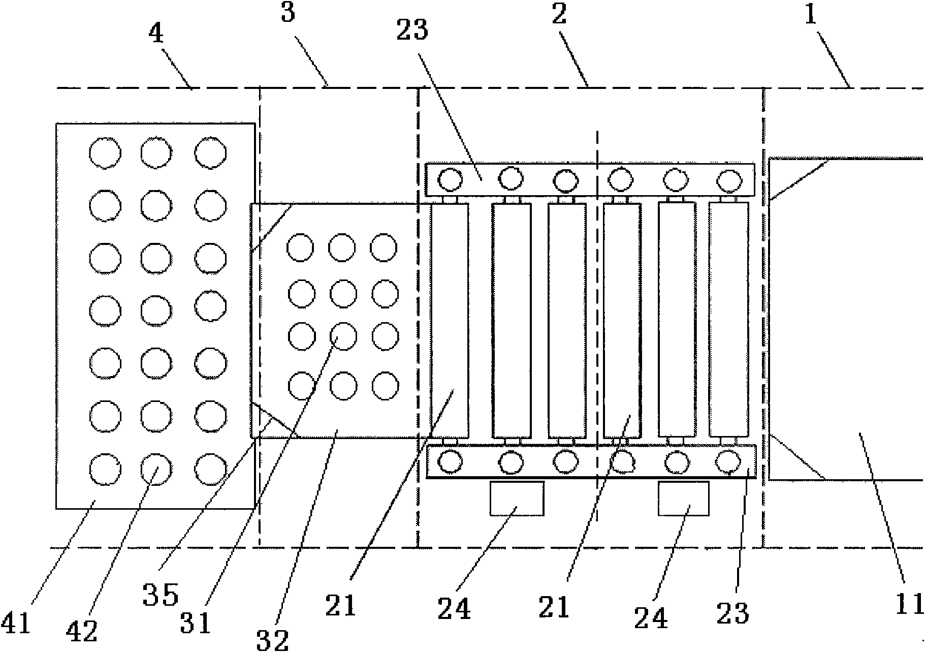 Mechanical degluing method and device of phloem fiber