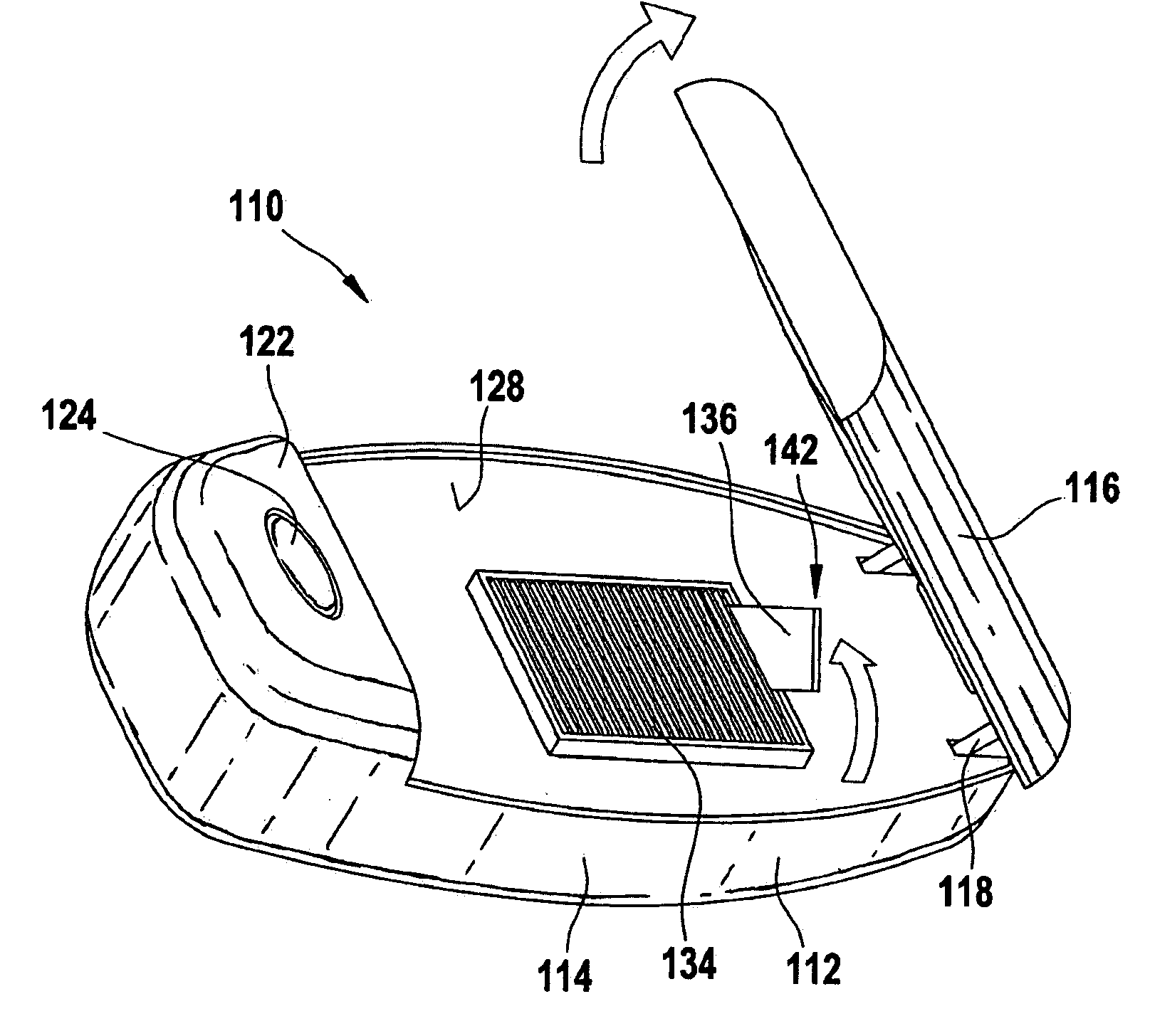 Test device for determining an analyte concentration