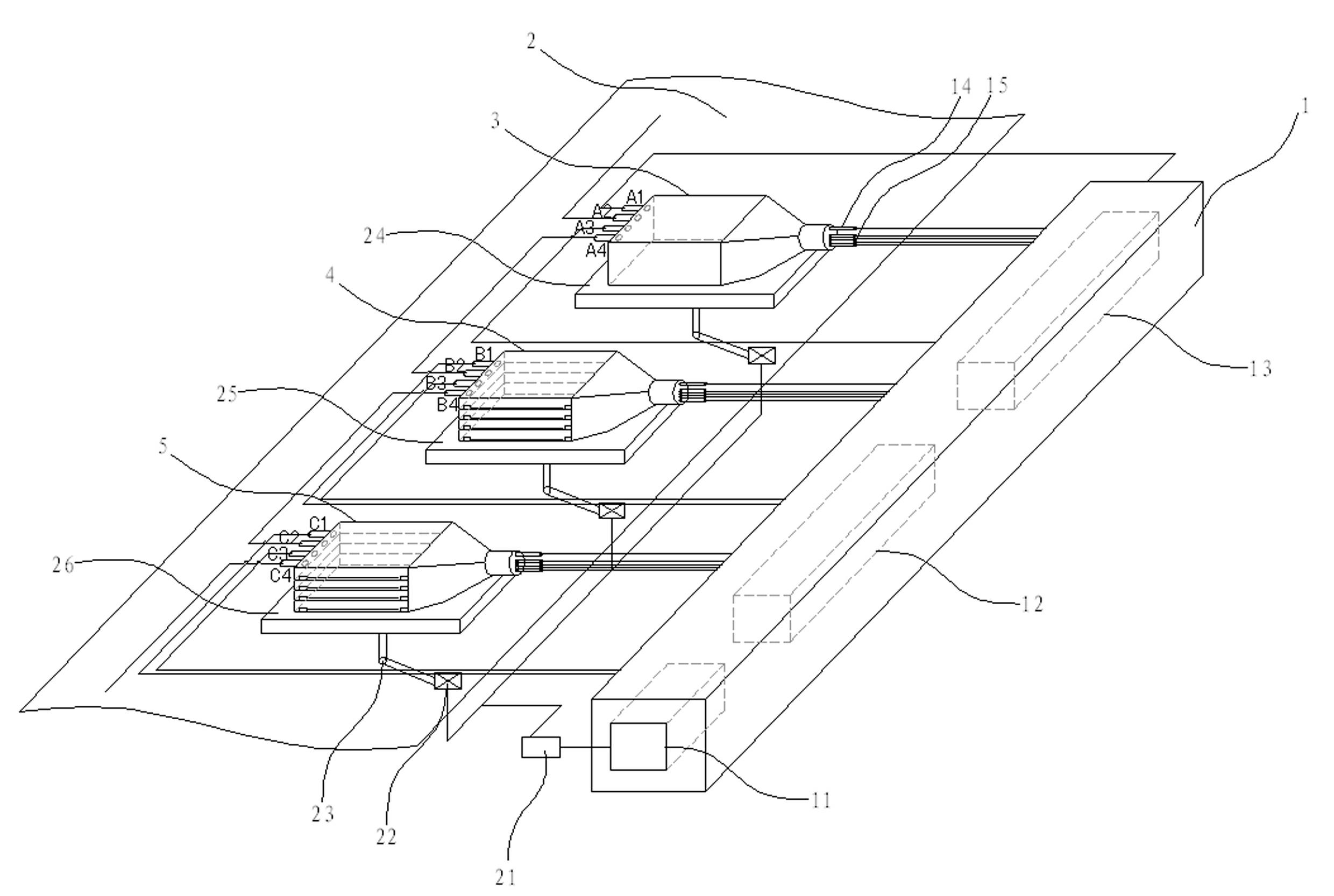 Digital automatic production method for umbilical cord mesenchymal stem cells