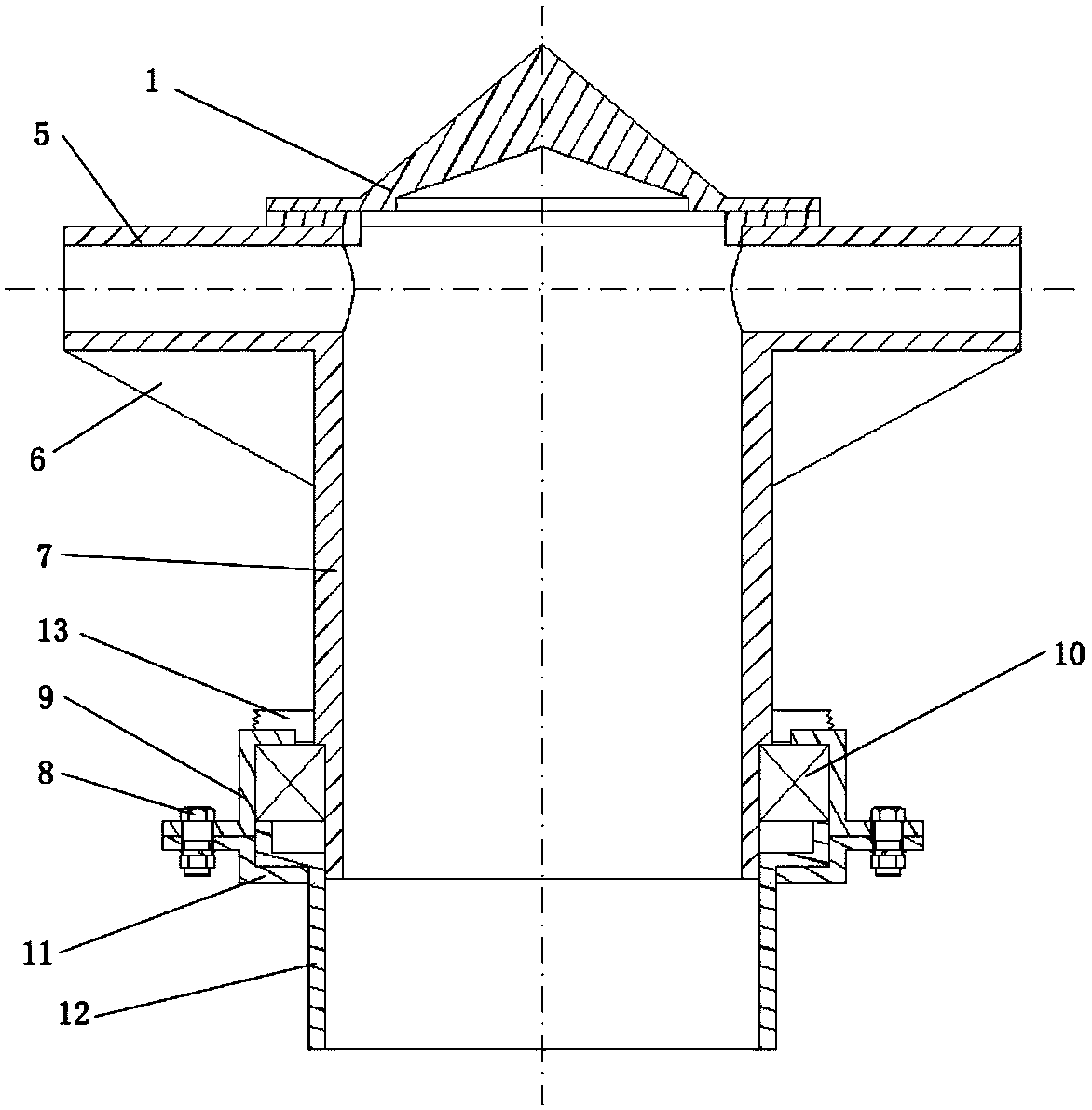 Anti-CO poisoning rotary chimney head based on flow rate differential pressure