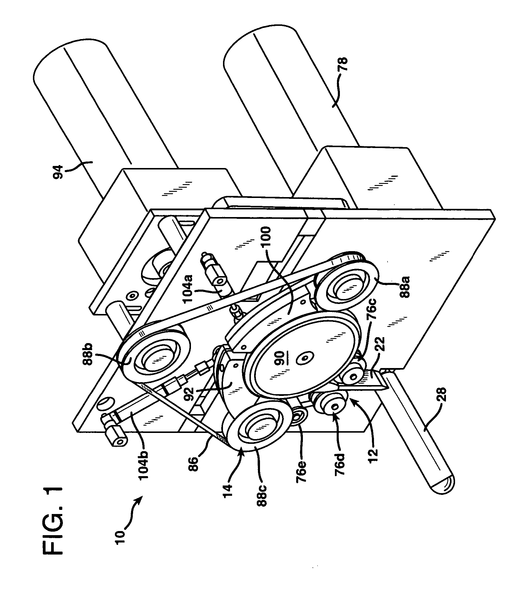 Inflation device for forming inflated containers