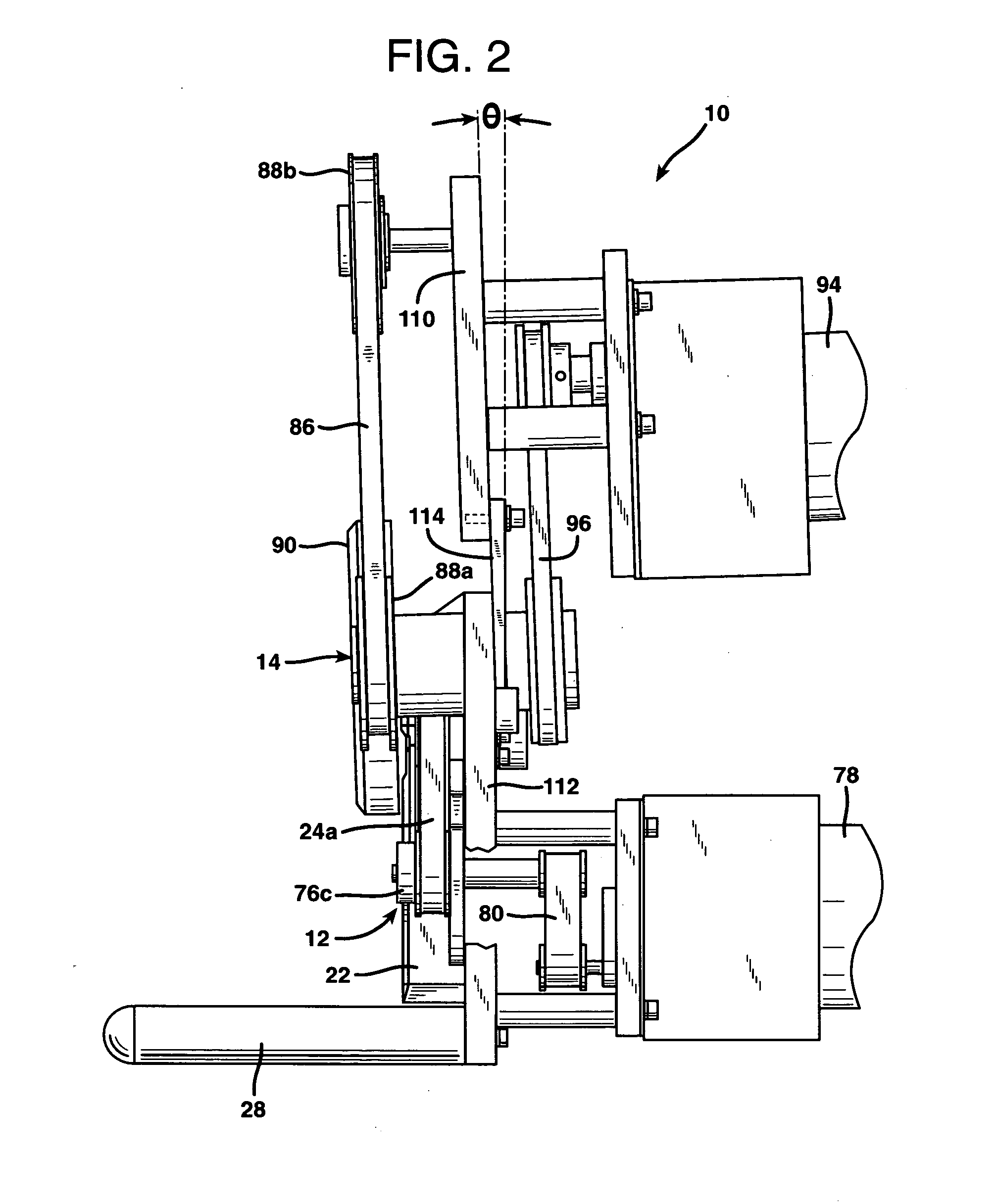 Inflation device for forming inflated containers