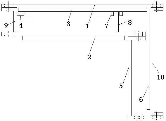 Fully enclosed telescopic safety protection device of transloading machine