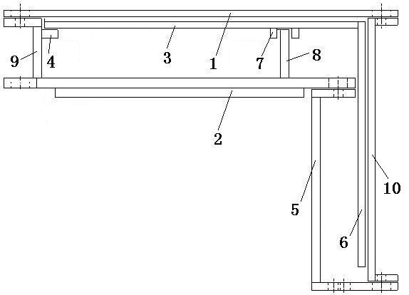 Fully enclosed telescopic safety protection device of transloading machine