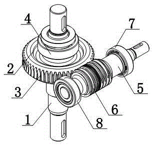 Worm transmission mechanism